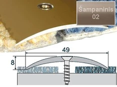 Profilis Effector A04 sujungimo | šampaninis 270 cm 49x8 mm