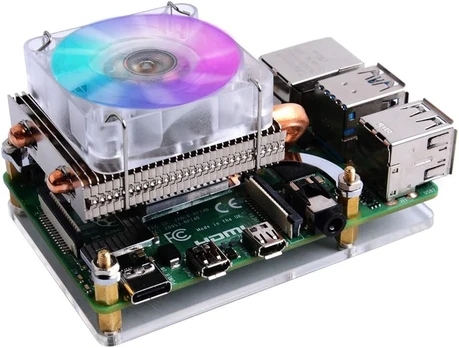 Raspberry Pi aušintuvas su Rgb ventiliatoriumi