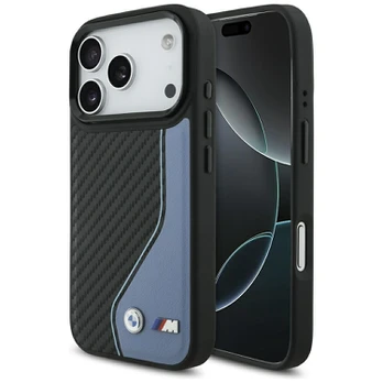 Dėklas BMW M Carbon Logo MagSafe do iPhone 17 Pro mėlyna