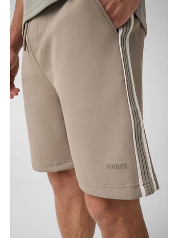 Guess Medžiaginės kelnės 183578 Žalia Bermuda Fit