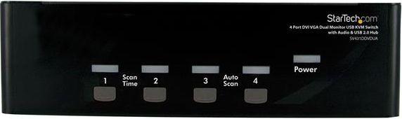 KVM komutatorius StarTech SV431DDVDUA