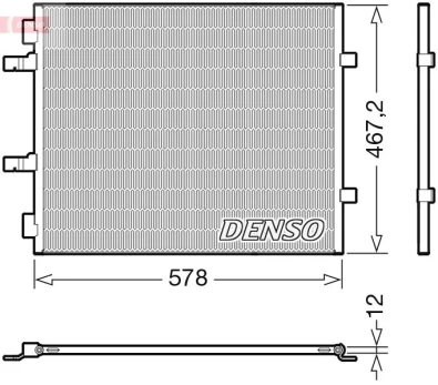 DENSO DCN20042 Air conditioning condenser