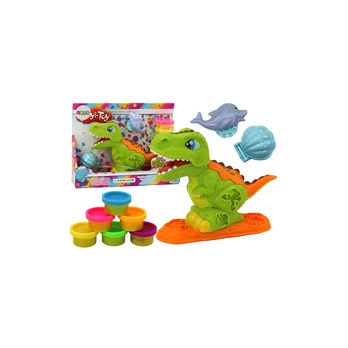 Lean Dinosaur Playdough Set 6 Colors Dolphin Molds Scallop