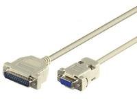 „MicroConnect DB-9“ – DB-25, 3m, „Pilka“ (IBM029)