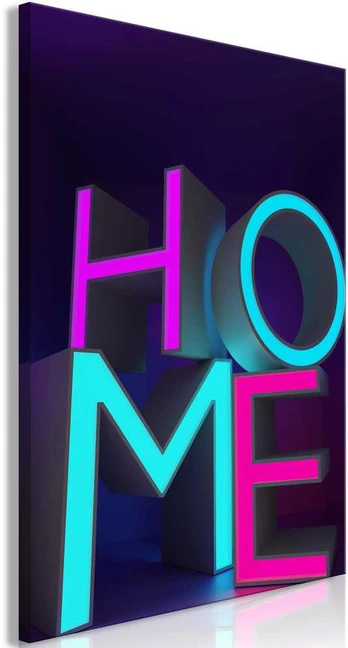 Artgeist Paveikslas - Home Neon (1 Part) Vertical
