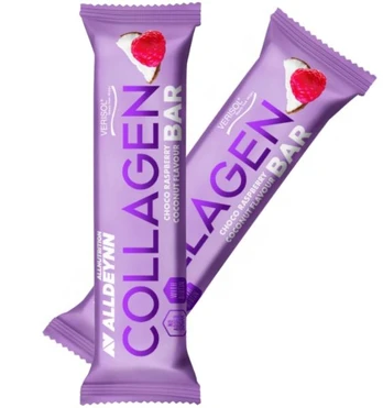 Allnutrition ALLDEYNN Collagen Bar, Choco raspberry coconut, 40 g