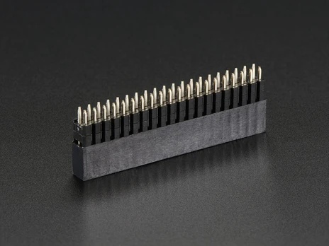 Adafruit GPIO karpomas lizdas 2x20 kaiščių 2.54mm suderinamas su Raspberry Pi 4B/3B+/3B/Zero
