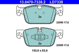 ATE 13.0470-7338.2 Brake pad set