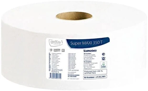 Tualetinis popierius ritinėlyje GRITE SUPER MAXI 350T įp.6