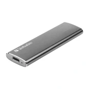 Verbatim 47444 Vx500 Išorinis SSD diskas 1TB, USB-C 3.2 Gen 2, Silver kaina