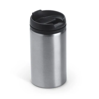 Nerūdijančio plieno puodelis su PP dangteliu, 290 ml, LON4029