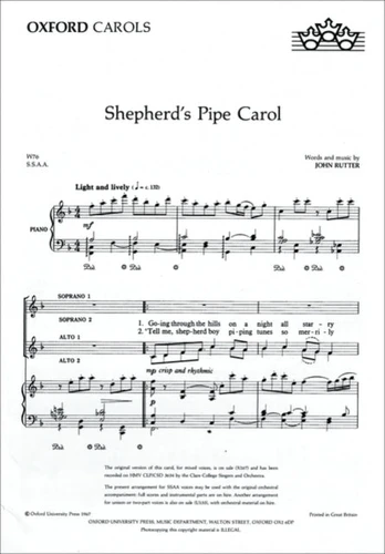 Shepherd's Pipe Carol