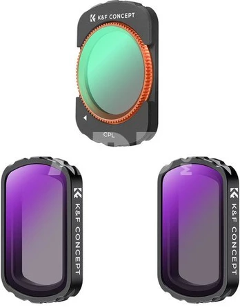 K&F Concept K&F DJI Osmo Pocket 3 Magnetic Filter 3pcs Set (CPL+ND4+ND8)