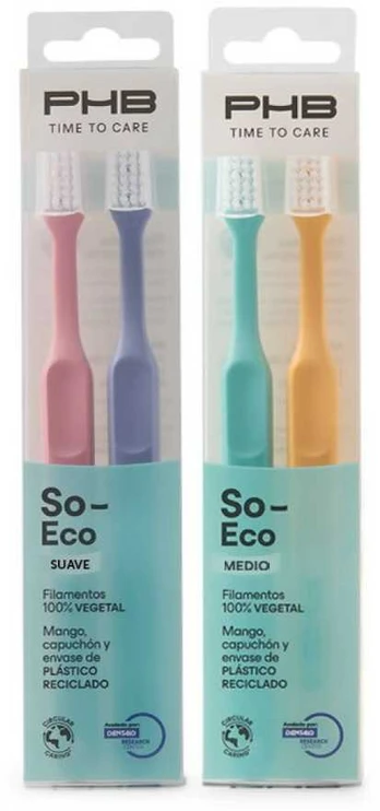 PHB Time To Care Medium Toothbrush 2 Units