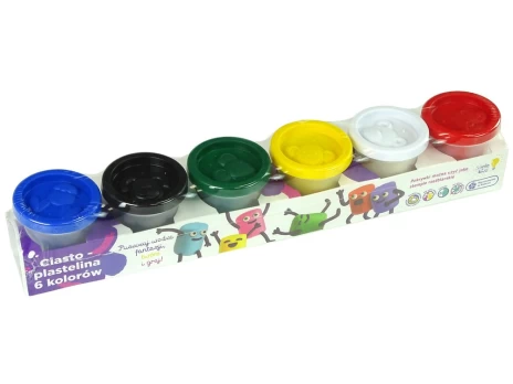 Plastilino rinkinys, 6 spalvų