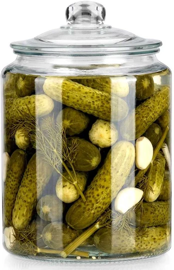 Stiklinis indas su dangčiu 6 l