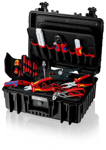 Knipex 00 21 35 tool storage case Juodas Aliuminio, Polystyrene