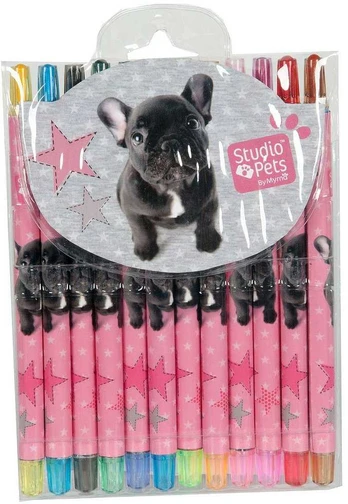 Paso RHO-3230 Studio Pets 12pcs Rotate Crayons