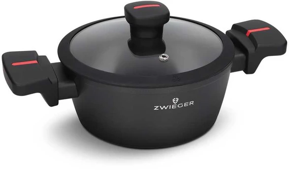 Mondex ZWIEGER Raudonas LINE Puodas 24cm