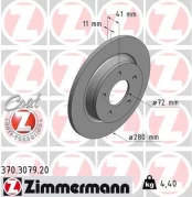 Stabdžių diskas ZIMMERMANN 370.3079.20 kaina