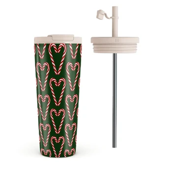 Candy Lane - Travel Mug, 700 ml / Flap & Straw Set