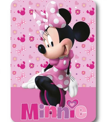Disney Minnie Lovely Charm flisinė antklodė 100x140cm