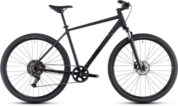 Dviratis Cube Nature ONE juodas'n'juodas 2026-58 cm (Dydis: 58 cm)