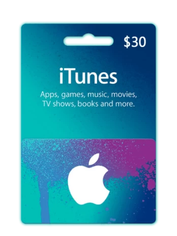 Apple iTunes Gift Card 30 USD iTunes Key NORTH AMERICA