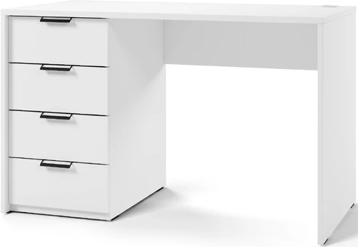 Rašomasis stalas Barold, 120x75x60 cm, balta