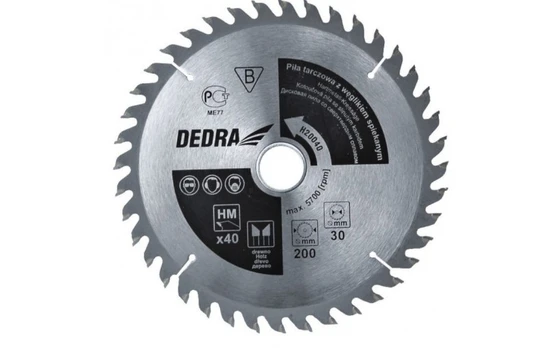 Dedra H25040 Pjovimo diskas medienai su kietm. 250x30mm 40dantų