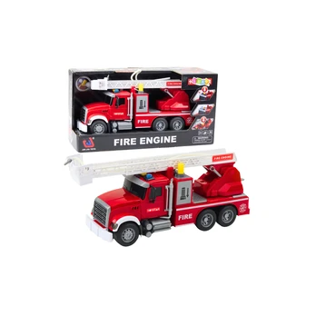 Fire Truck With Boom Water Lights Sounds Red 1:14