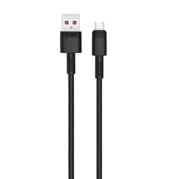 XO kabelis NB-Q166 USB - microUSB 1,0 m 5A juodos spalvos