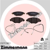 Stabdžių trinkelių rinkinys, diskinis stabdys ZIMMERMANN 23277.180.1 kaina