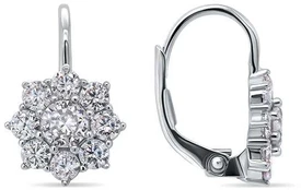 Brilio Silver Brilio Sidabrinis Sidabrinis earrings with clear zircons EA119W