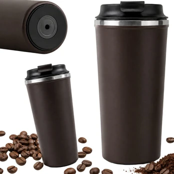 Puodelis karštiems gėrimams Rivex P545, 500 ml, ruda