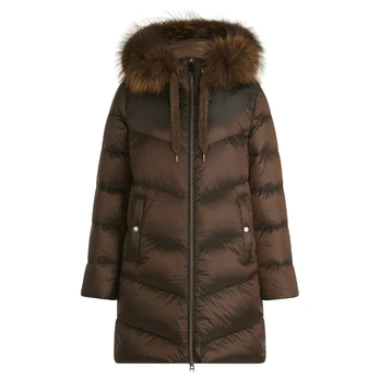 Pūkinis paltas moterims, Ruda, Down Jacket