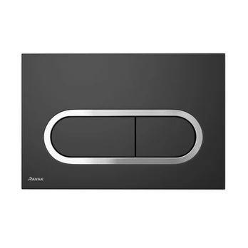 Ravak vandens nuleidimo plokštė Chrome black,juodas X01797