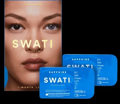 Swati Coloured 1-Month Lenses Sapphire 1 Pair