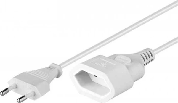 Goobay Goobay 50509 Euro extension, 5 m, baltas