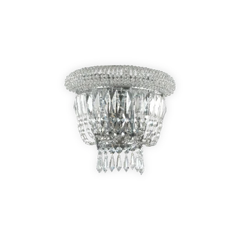 Sieninis šviestuvas Ideal Lux Wall lamp with 2 lights DUBAI, E14, chrome