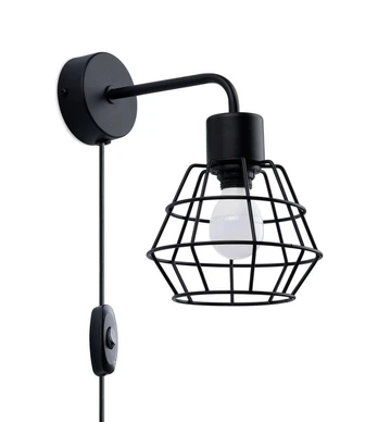 Wall lamp SUBA black gaismeklis