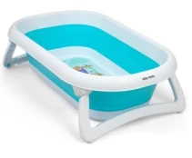 Vaikiška vonelė Milly Mally Foldable Bathtub Aqua, mėlyna/balta, 80 cm kaina