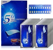 Dantų balinimo rinkinys 5D Whitening Strips kaina