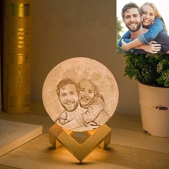 Individualizuojama LED mėnulio lempa, 13 cm / 5,12 colio
