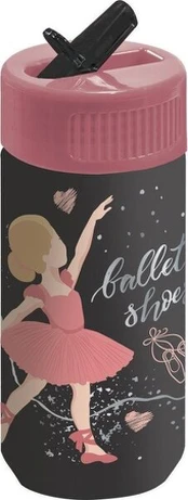 Buteliukas su šiaudeliu Derform 330 ml