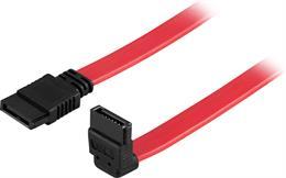 Cable DELTACO, SATA/SAS, angled (down) straight, 0.3m / SATA-03A