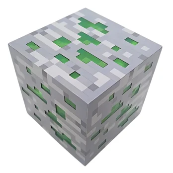 Minecraft Emerald Bloko Lempa 7,5 × 7,5 × 7,5 cm