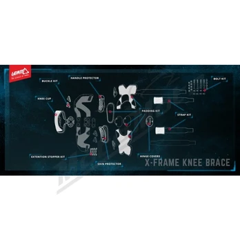 Leatt X-Frame kelių apsugų paminkštinimai (pora)