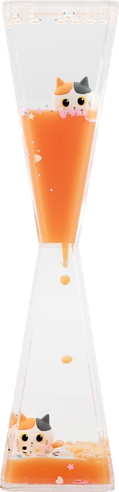 Itotal - Liquid Hourglass Cat - Orange (XL2908)
