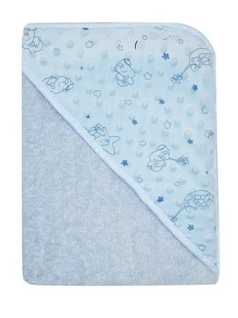 Bathing cover - 651 - TERRY - MINKY - size 100x100 - BLUE